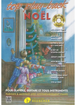 TOP play-back Noël. 10 titres (piano chant guitare) Livre + CD