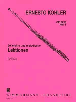 20 leichte & melodische Lektionen op. 93 vol. 1 : photo 1