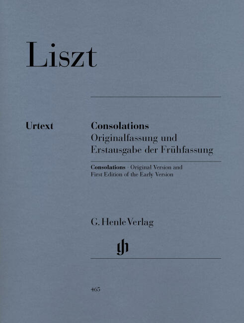 Consolations Franz Liszt Klavier Buch HN 465 : photo 1