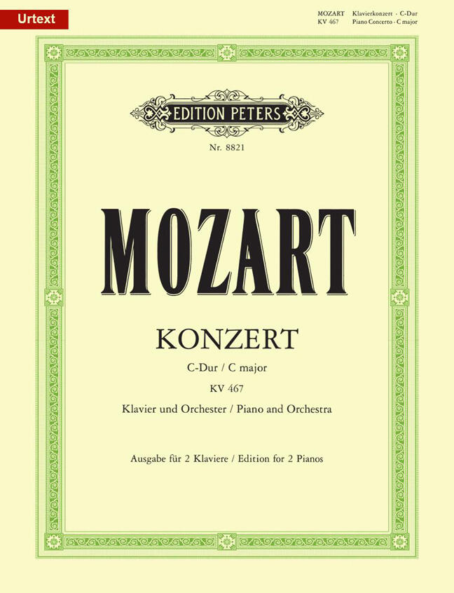 Edition Peters Concerto en ut majeur no 21 KV 467 / Concerto No.21 In C K467 : photo 1