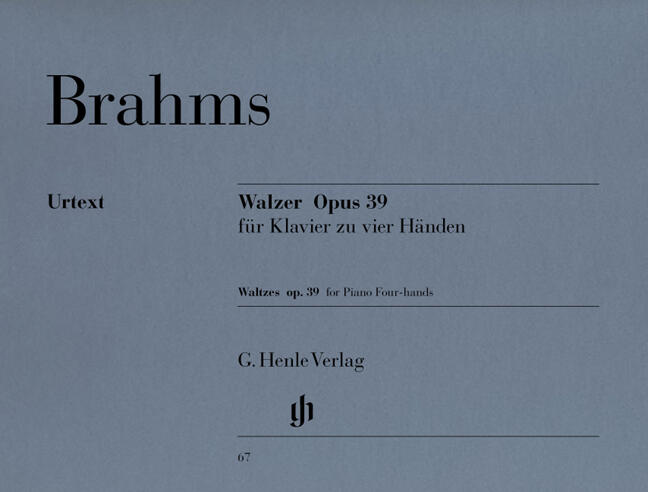Henle Verlag Valses op. 39 version 4 mains Waltzes Op.39 - Piano Duet : photo 1