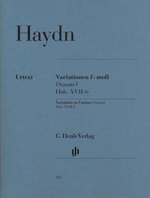Variations en fa mineur Hob. XVII:6 (sonate) - Variations In F Minor (sonata) - Variationen f-moll HN 912