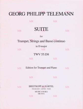 Breitkopf und Hartel Suite en ré majeur TWV 55:D8 : photo 1