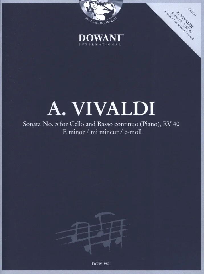 Sonate en mi mineur no 5 RV 40 Violoncelle & BC : photo 1
