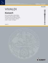 Schott Music Concerto en do majeur RV 443Concerto in C Major Antonio Vivaldi Alto Recorder and Piano Buch OFB 113 : photo 1