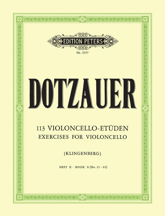 113 Etudes Vol. 2 Friedrich Dotzauer Cello Buch Klassik EP5957 (EP5957) : photo 1