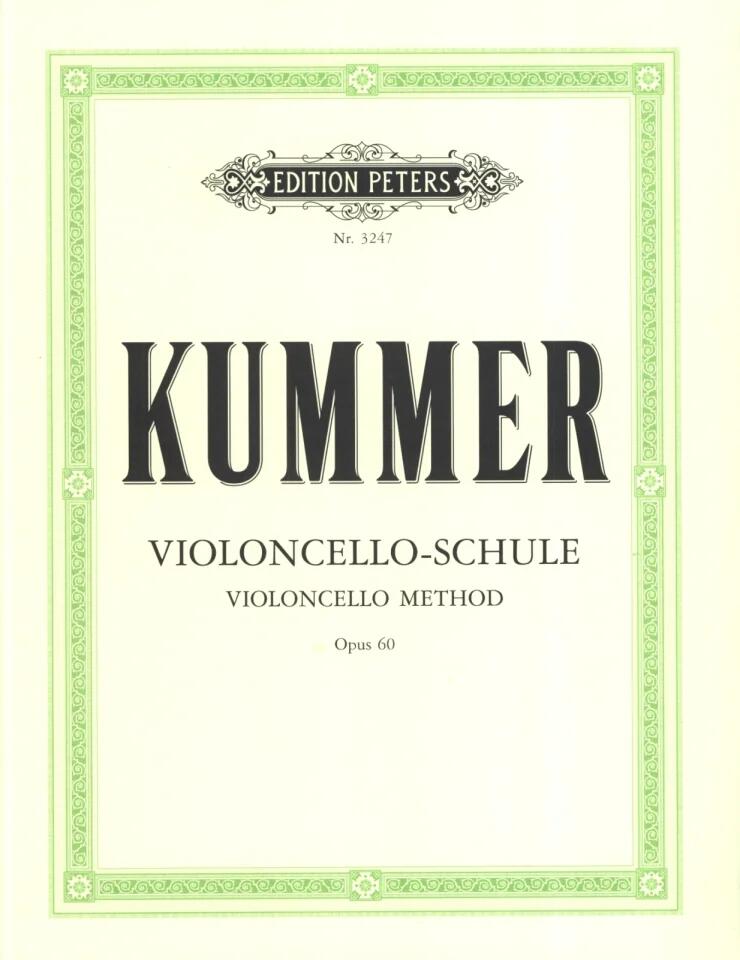 Edition Peters Violoncelloschule Op.60  Kummer Cello Buch EP3247 (EP3247) : photo 1