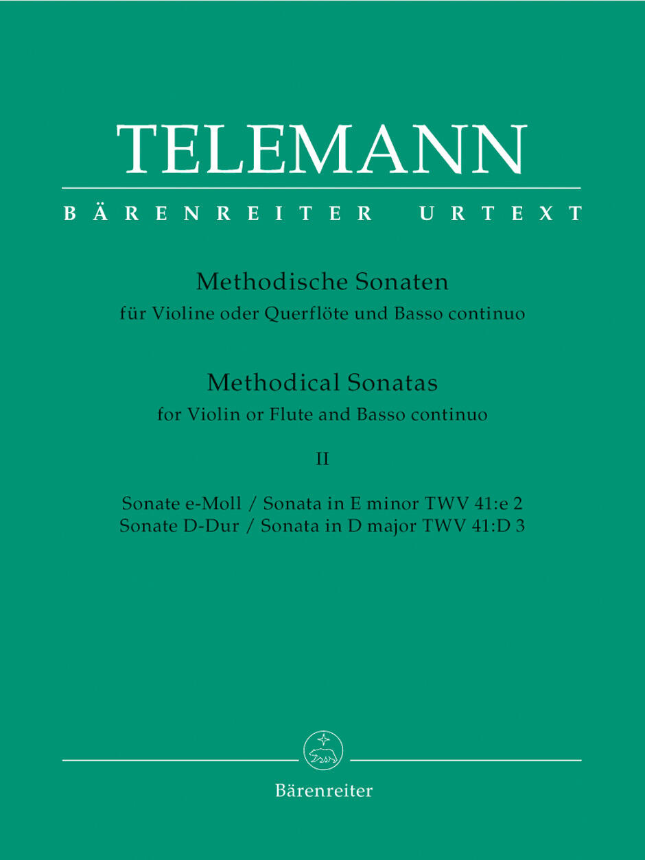 Methodical Sonatas Book 2 Nos 3-4 Violin Flute and BC / for Violin or Flute and Basso continuo : photo 1