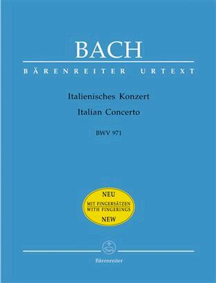 Concerto italien BWV 971 avec doigtés : photo 1
