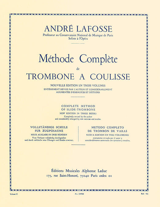 Alphonse Methode 2  Lafosse Posaune : photo 1