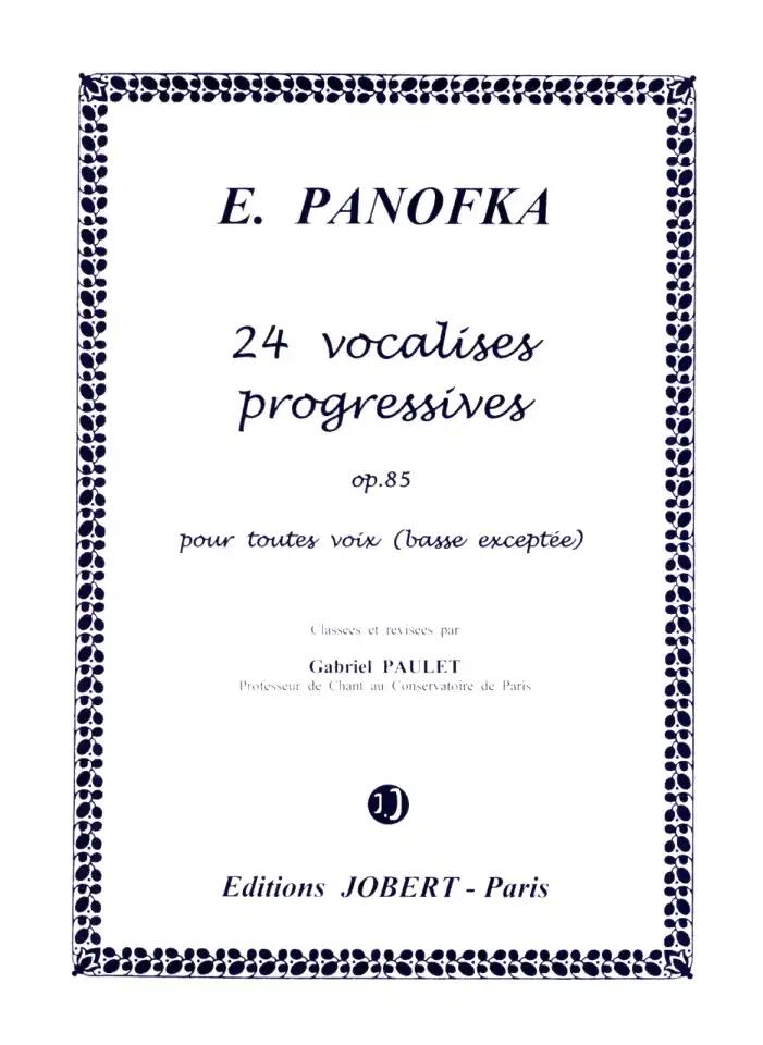 Jobert 24 Vocalises Progressives Op. 85 : photo 1