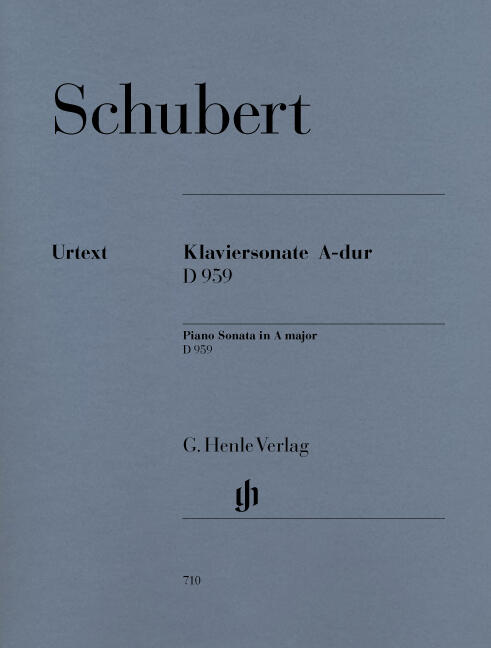 Sonate en la majeur op. posth. D 959 Piano Sonata In A D.959 Franz Schubert G. HN710 (HN710) : photo 1