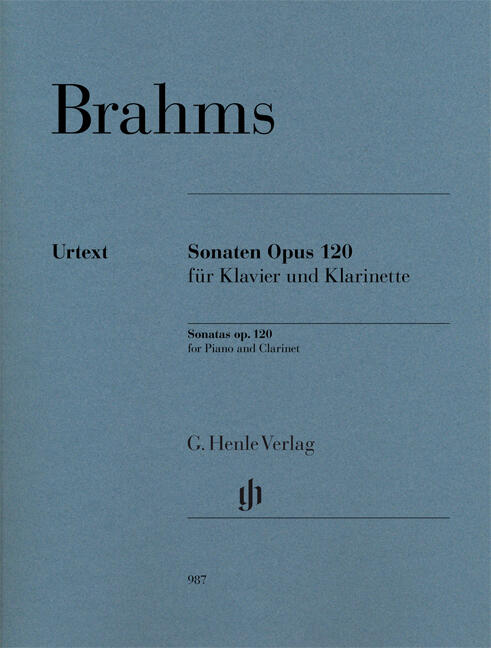 Henle Verlag Sonates op. 120 Clarinet Sonatas Op. 120 (Clarinet in B Flat) Sonatas op.120 for Clarinet and PianoEdition révisée remplace HN 274 : photo 1