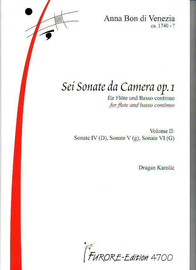 6 sonate da camera op. 1 vol. 2 (4-6) : photo 1