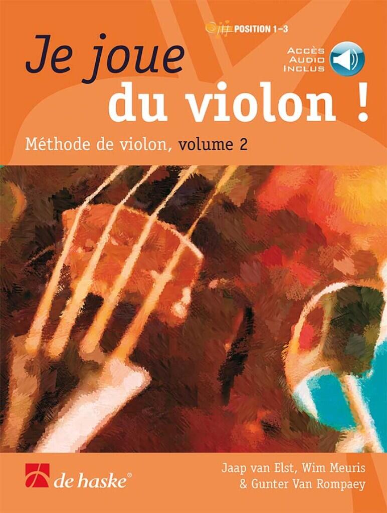 Je joue du violon  Vol. 2 Méthode de violon Wim Meuris  Violine French / Livre + Online Audio : photo 1
