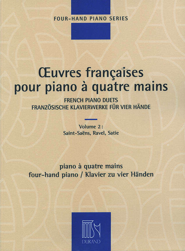 Editions Durand Oeuvres Françaises pour piano à quatre mains vol. 2Piano 4 Hands : photo 1