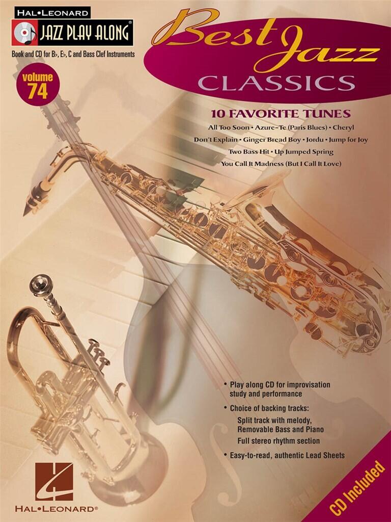 Hal Leonard Jazz Play-Along Volume 74: Best Jazz Classics : photo 1