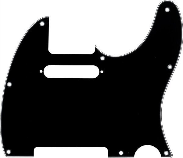 Fender Pickguard Telecaster 8-Hole Mount Black 3-Ply : photo 1