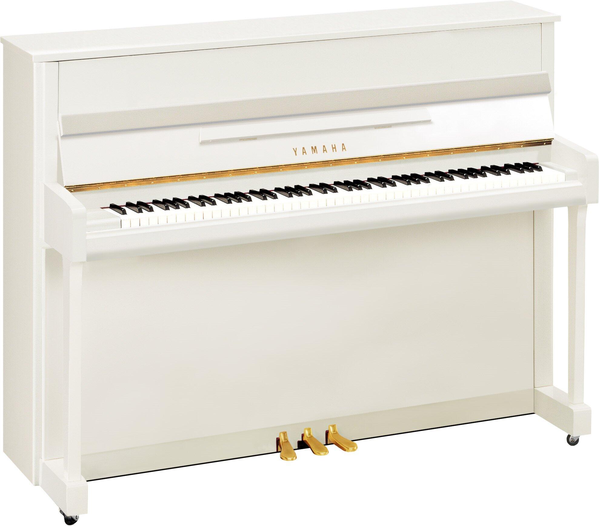 Yamaha Pianos Acoustic B2 PWH Blanc poli-brillant 113 cm : photo 1