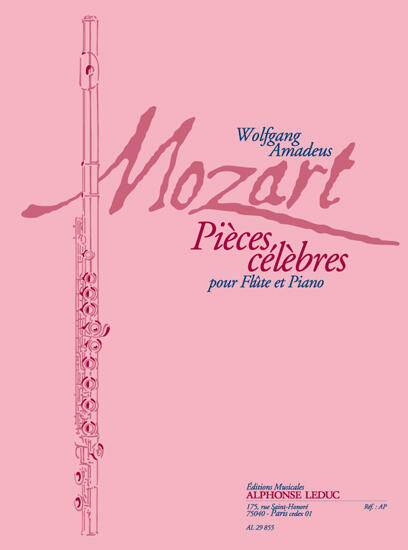 Alphonse Pièces Célèbres Recueil Pour Flûte Et Piano : photo 1