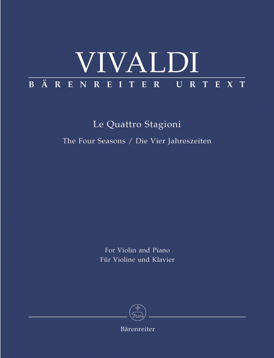 The Four Seasons Op. 8 Le Quattro Stagioni - Die Vier Jahreszeiten Antonio Vivaldi Violine und Klavier Klavierauszug BA6994-90Réduction piano : photo 1
