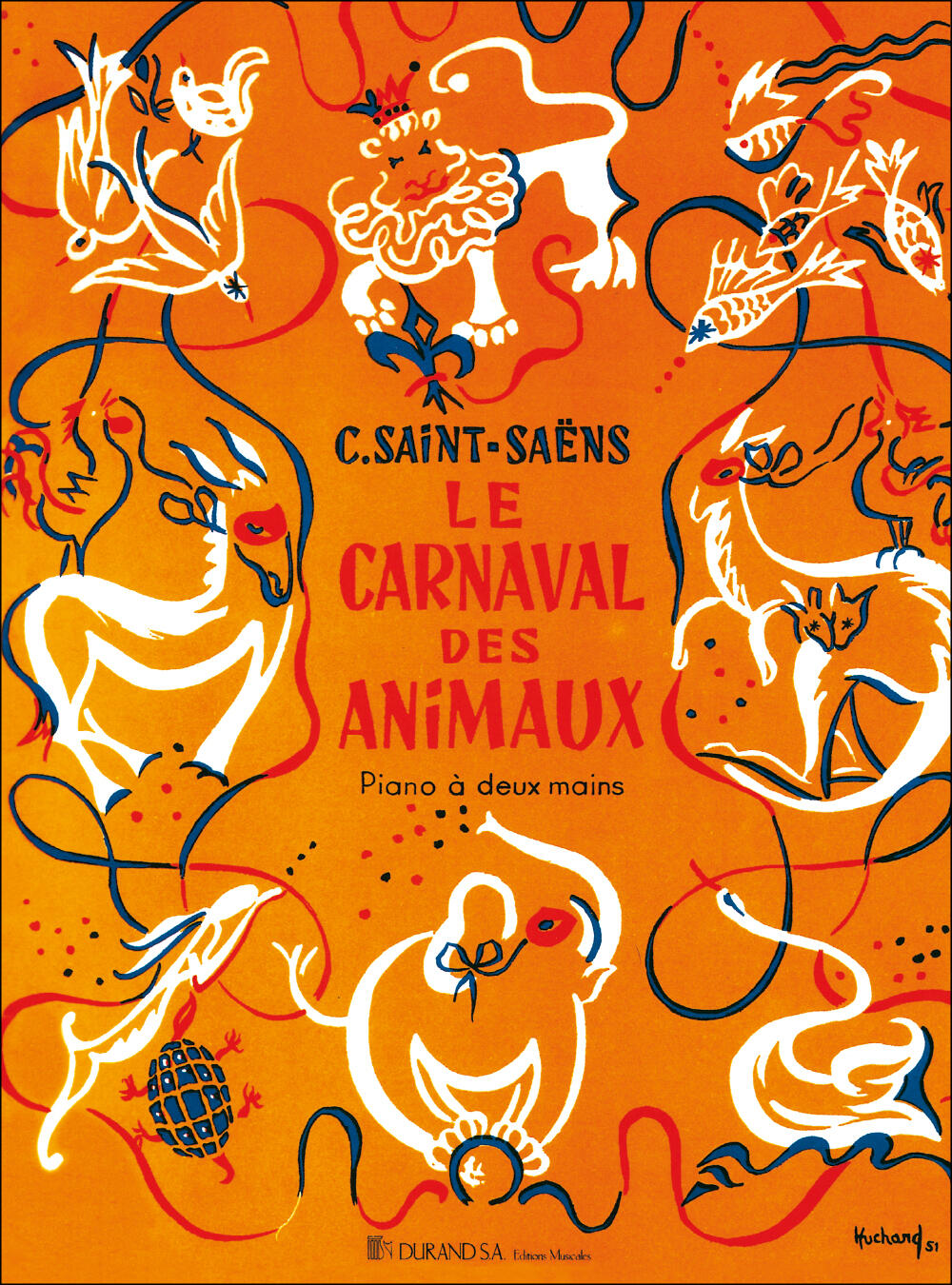 Editions Durand Le Carnaval Des Animaux Transcription pour piano à deux mains Camille Saint-Sans : photo 1