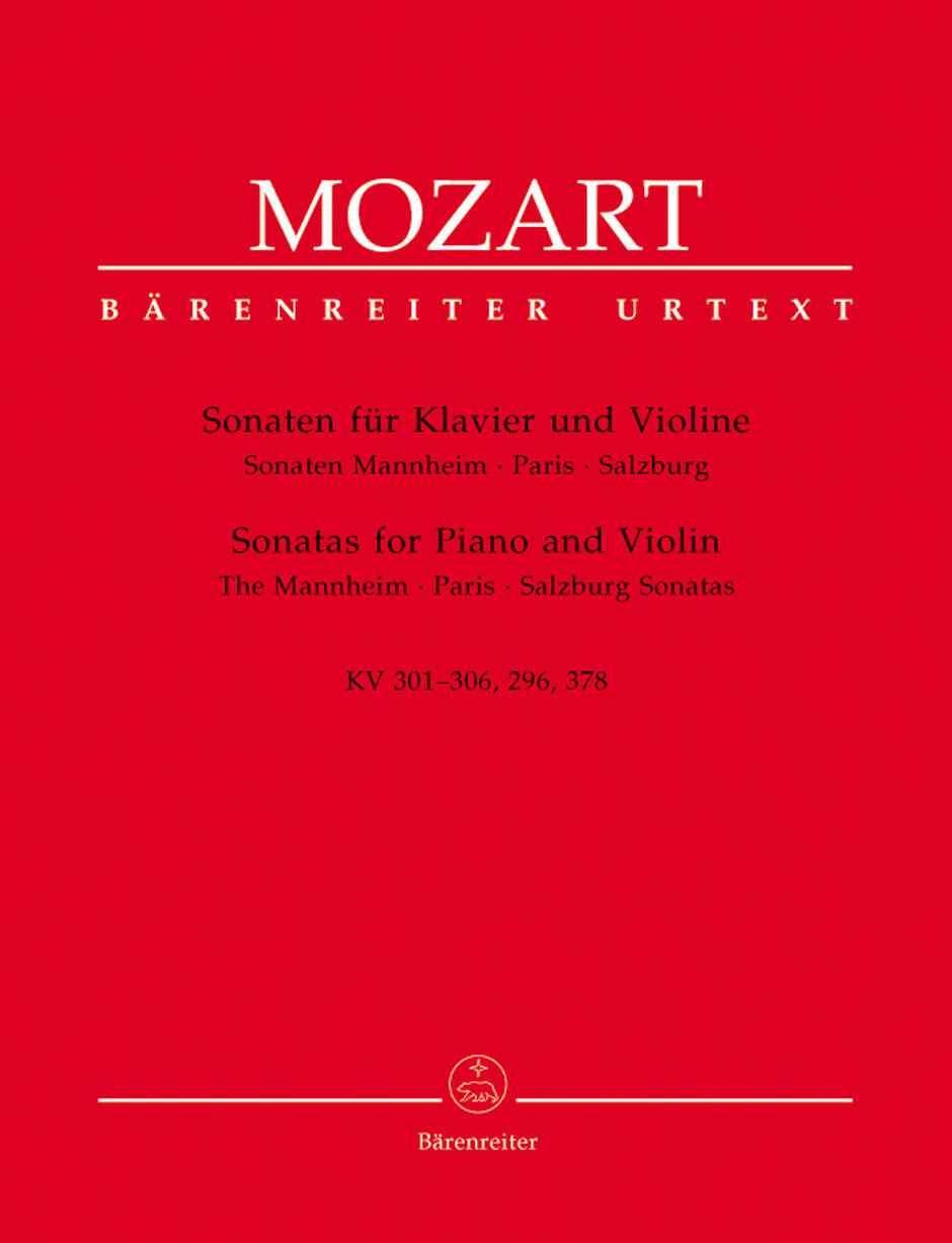 Sonates (Mannheimer) KV 301-306+296+378 Sonatas For Violin & Piano : photo 1