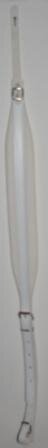 Fuselli Lusso suspender 60 mm R white velvet : photo 1