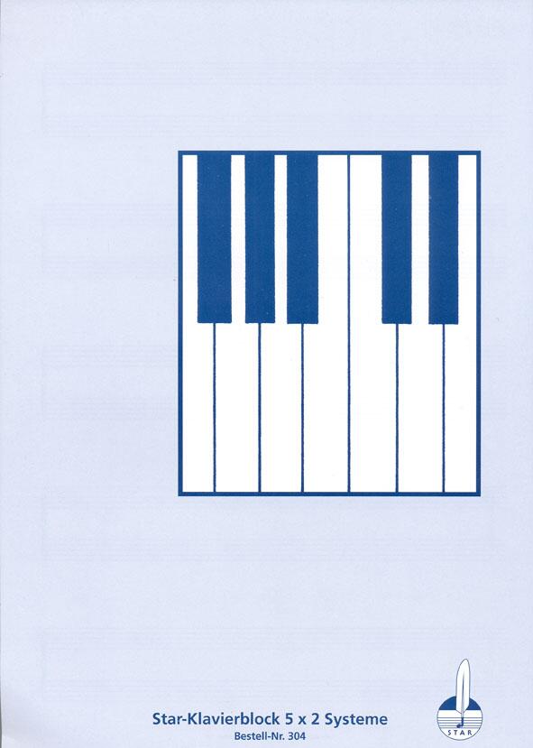 Bloc à 5 x 2 portées piano : photo 1