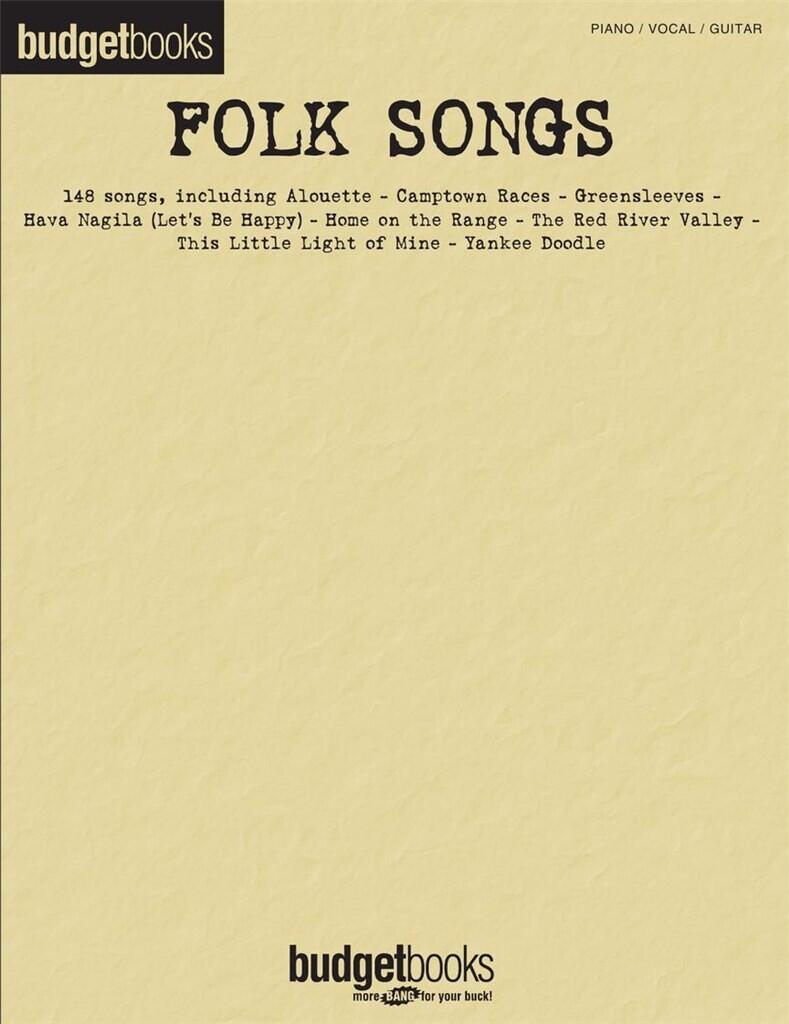 Hal Leonard Budgetbooks Folk Songs : photo 1