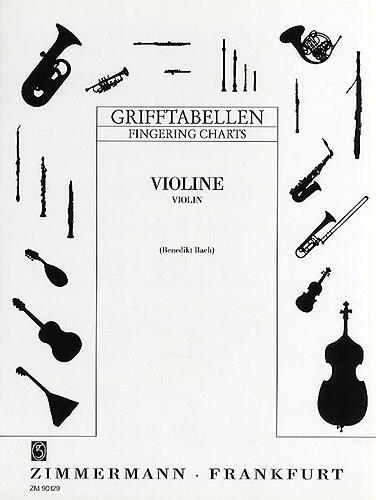 Zimmermann Tableau des doigtés pour violon : photo 1