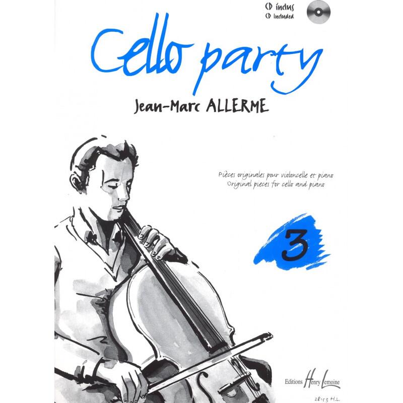 Cello party Vol.3 ALLERME Jean-Marc Partition + CD variété - jazz Violoncelle et piano : photo 1