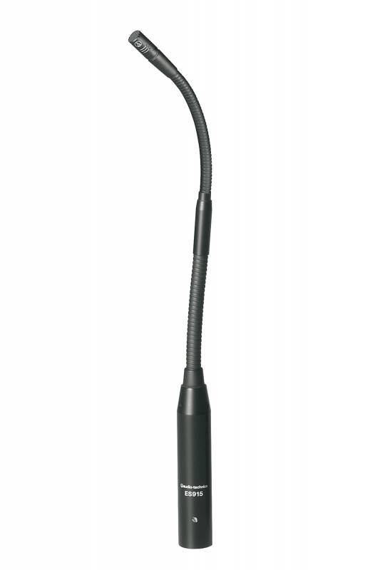 Audio Technica 45.72 cm miniature condenser cardiod gooseneck microphone (ES915H18) : photo 1