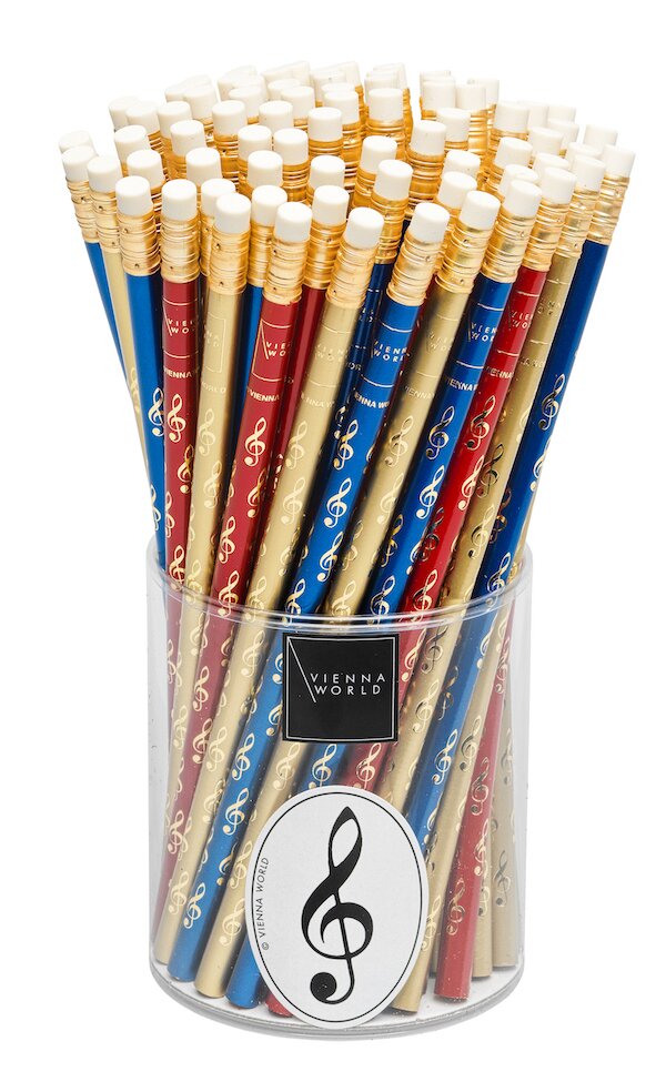 Vienna World Gray pencil in various colors with eraser - gold note (part) : photo 1
