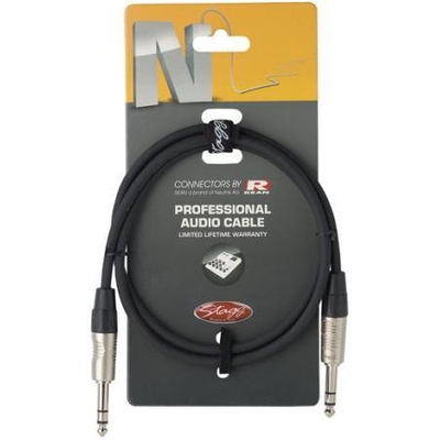 Stagg NAC6PSR Jack Stereo Mâle 6.3mm / Jack Stereo Mâle 6.3mm 6m