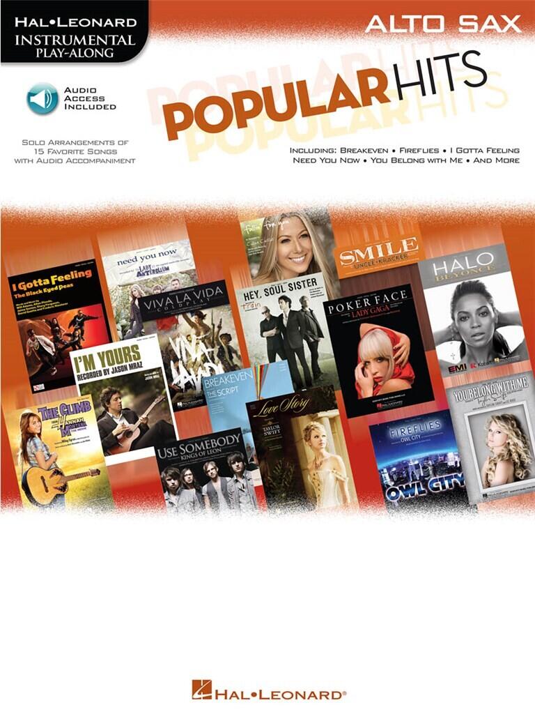 Hal Leonard Instrumental Play-Along: Popular Hits Alto Saxophone : photo 1