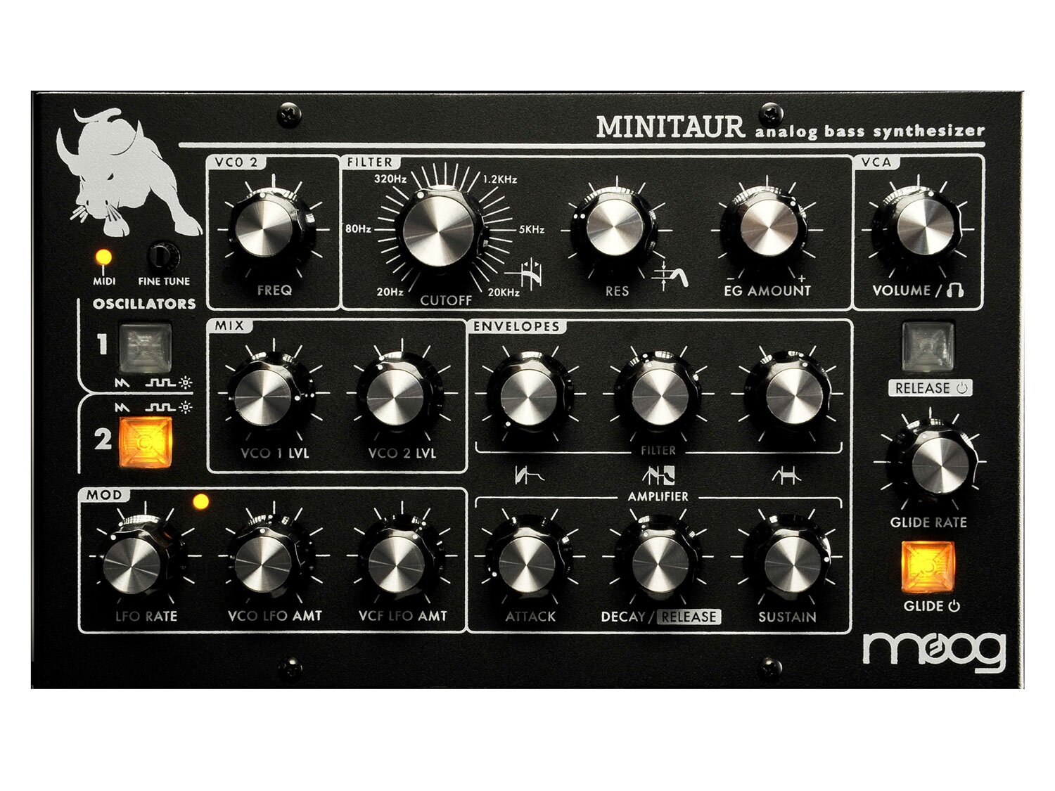 Moog Minitaur Analog-Bass-Synthesizer Schwarz : photo 1