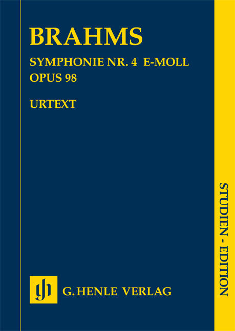 Henle Verlag 4ème symphonie op.98 en mi mineurSymphony No.4 In E Minor Op.98Symphony no. 4 in e minor op. 98 : photo 1