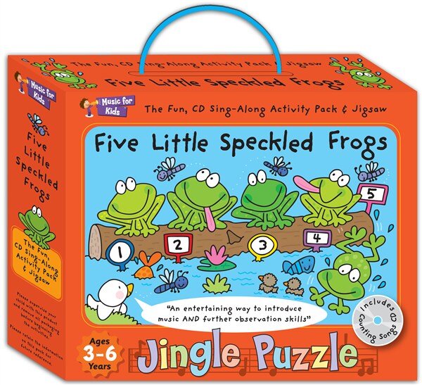 Musik für Kinder Jingle Puzzle Five Little Speckled Frogs : photo 1