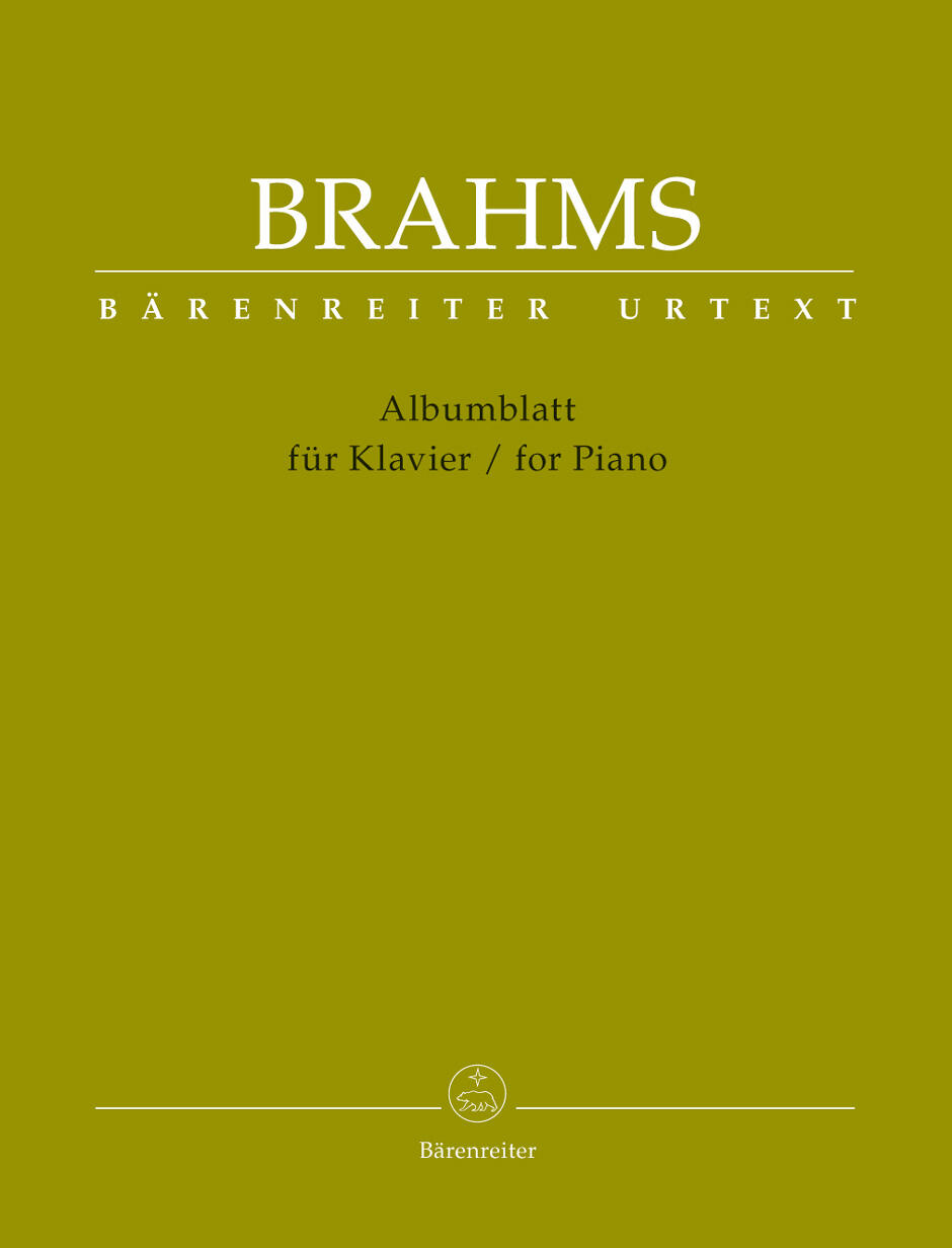 Bärenreiter Albumblatt für Klavier / For PianoAlbumblatt : photo 1