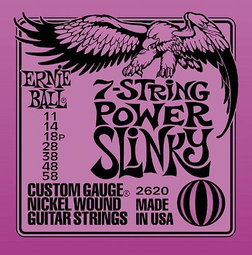 Ernie Ball 2620 Nickel Wound 7 Strings .011-.058 Power Slinky : photo 1