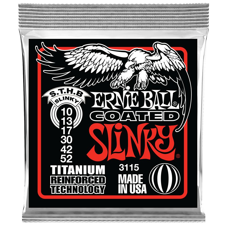 Ernie Ball 3115 Coated Titanium .010-.052 RPS Skinny Top / Heavy Bottom Slinky : photo 1