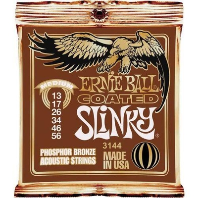 Ernie Ball EB3144 Phosphor Bronze Coated Medium 013-056