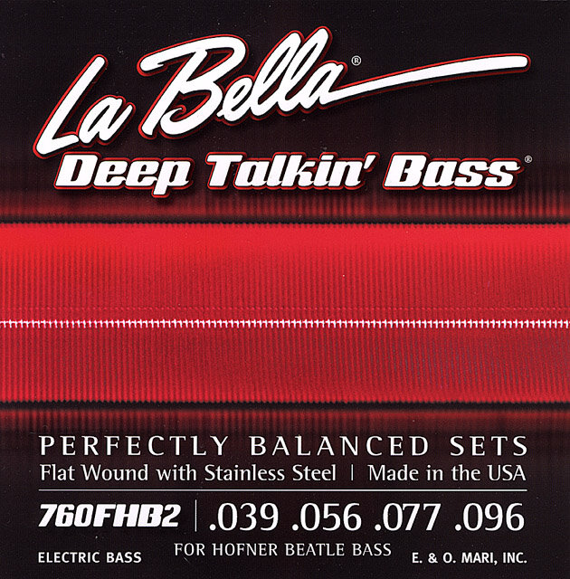 La Bella 760FHB2 Flat Wound for Hofner Beatle Bass 039-056-077-096 : photo 1