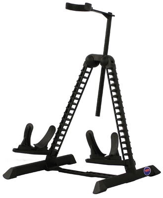 Techra Guitar Stand with neck holder, suitable for any kind of string Instrument, black