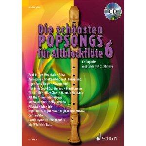 Schott Music Die Schönsten Popsongs für AltBlockflöte 6 : photo 1