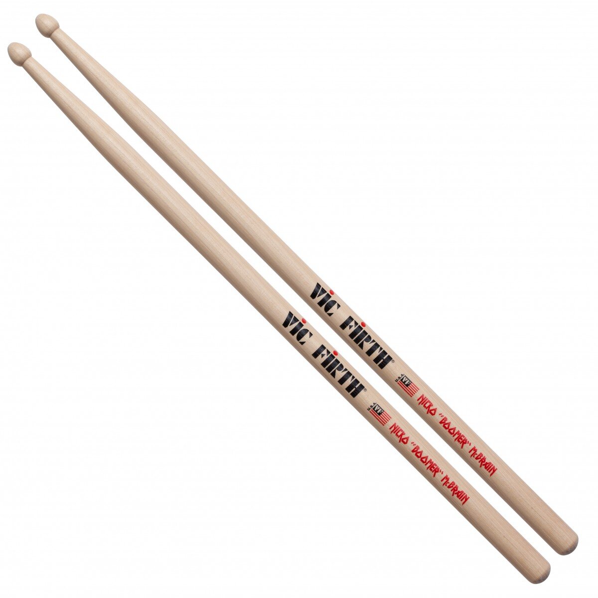 Vic Firth Signature Nicko McBrain SNM L = 406 mm D = 151 mm Wood Tip : photo 1