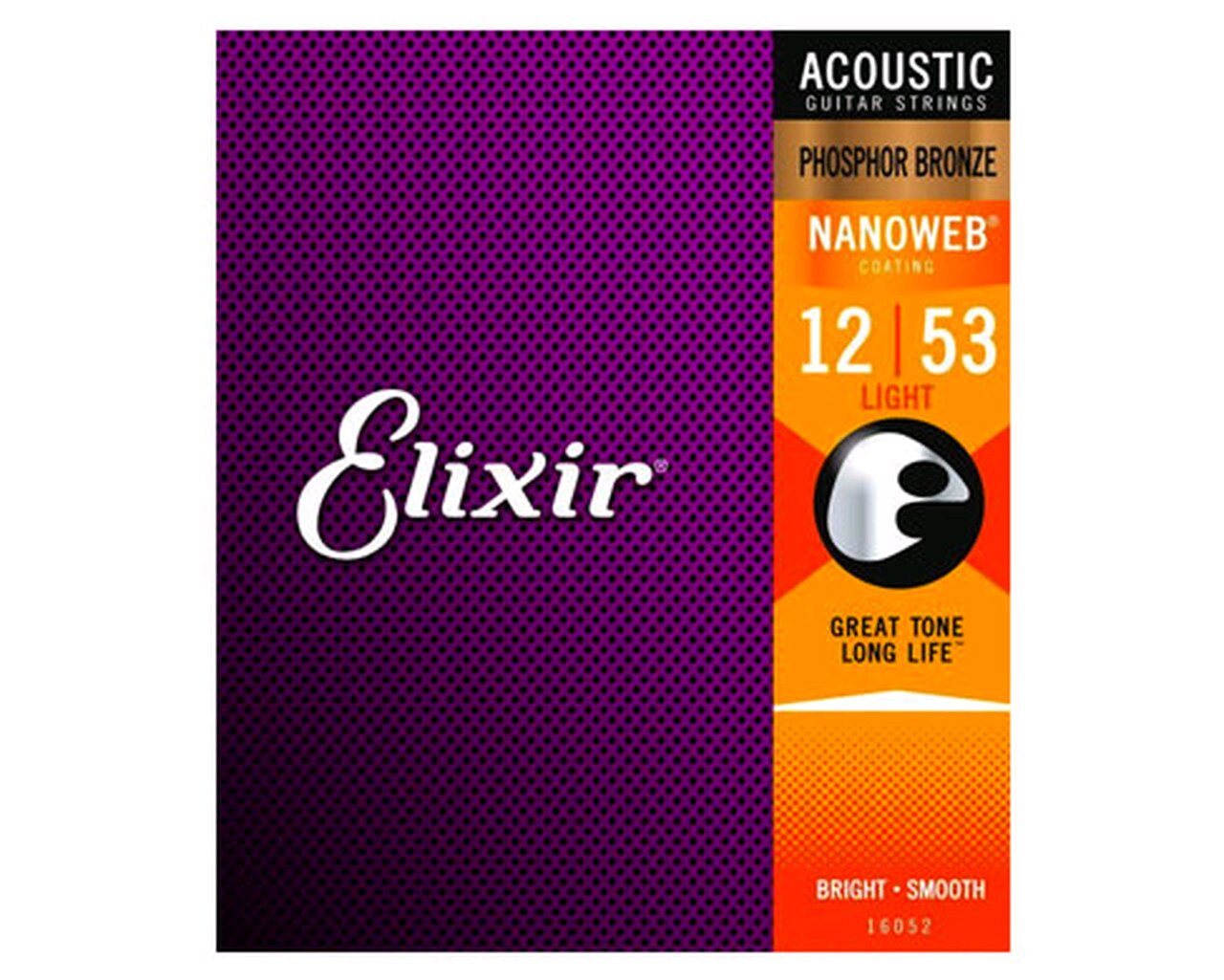 Elixir Acoustic Nanoweb Phosphor Bronze Light 012-053 : photo 1