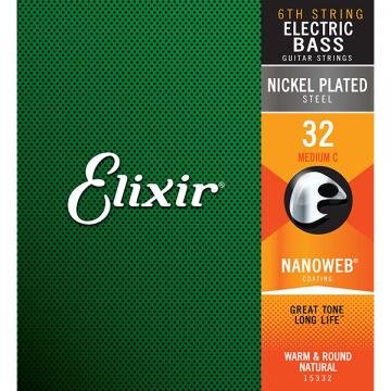 Elixir 15332 El. Bass Single String 6th .032 Custom Shop Medium C Long Scale : photo 1