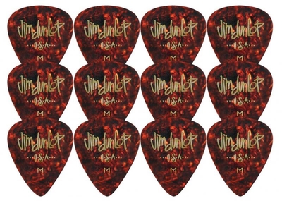 Dunlop Picks Genuine Celluloid Classic Shell Medium Player